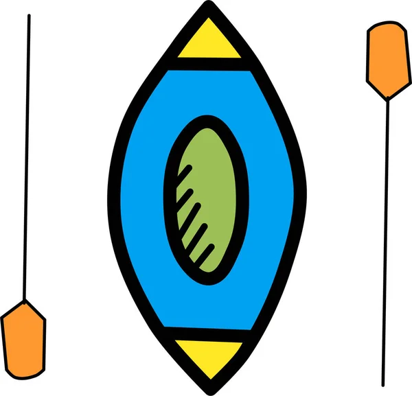 Kanu Web Symbol Einfache Illustration — Stockvektor