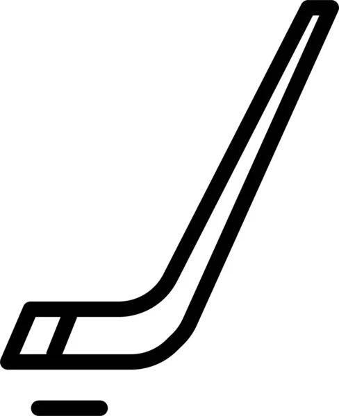 Icono Web Hockey Sobre Hielo Ilustración Vectorial Simple — Vector de stock