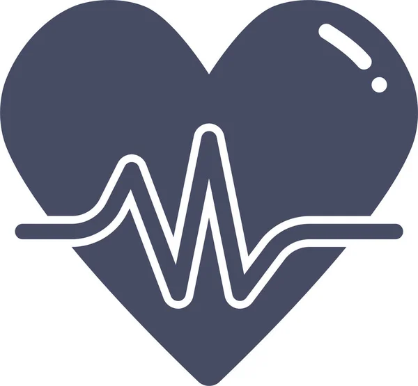 Heart Activity Web Icon Simple Illustration — Stock Vector