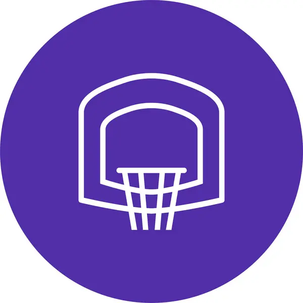 Vector Illustration Single Basketball Icon — Stock Vector