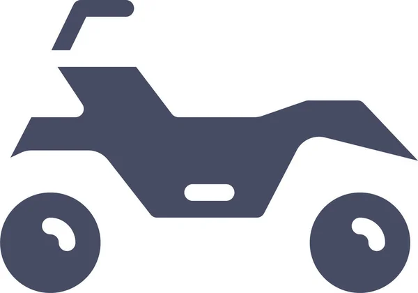 Motorbicikli Web Ikon Egyszerű Illusztráció — Stock Vector