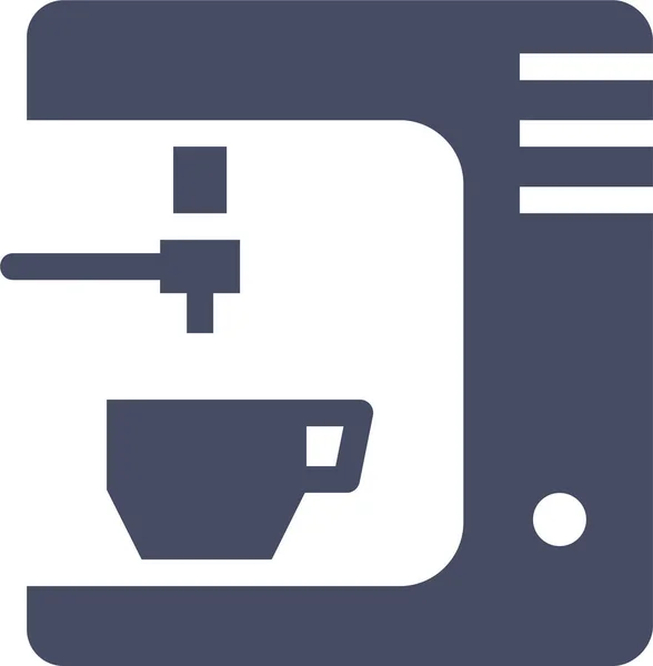 Kávu Webová Ikona Jednoduchá Ilustrace — Stockový vektor