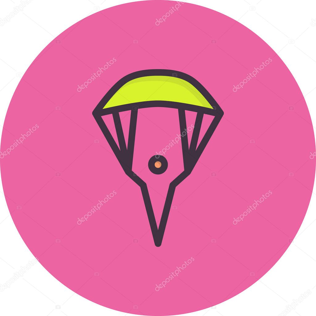 skydiving. web icon simple illustration
