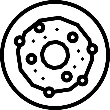 donut. Web simgesi basit illüstrasyon 