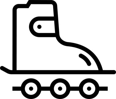 Paten kayın. Web simgesi basit illüstrasyon