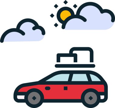 - Araba. Web simgesi basit illüstrasyon 