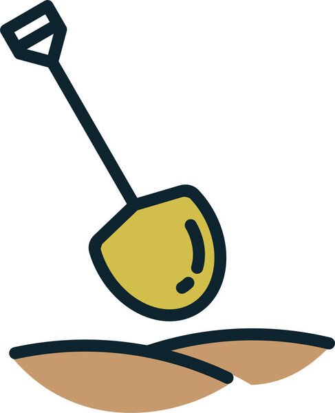 shovel  web icon simple design 