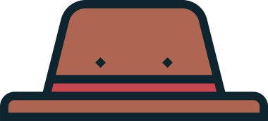 Şapka. Web simgesi vektör illüstrasyonu