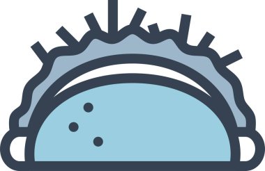 burrito. Web simgesi basit tasarım