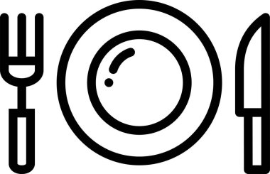 bıçak ağ simgesi, basit vektör illüstrasyonu 