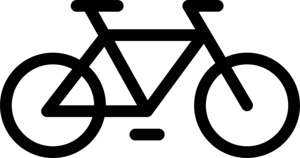 Fahrradsymbol Einfache Abbildung Des Fahrradvektorsymbols Für Das Web — Stockvektor