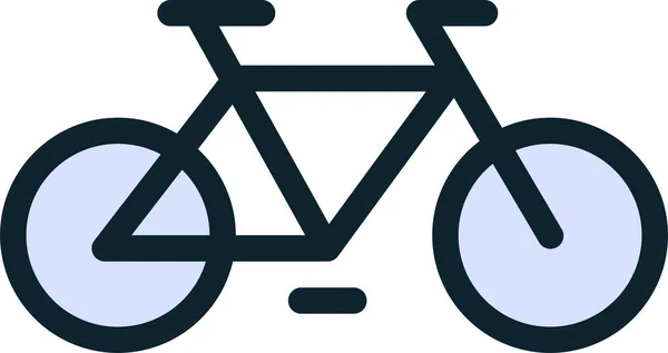 自転車のアイコン ウェブのための自転車のベクトルアイコンの簡単なイラスト — ストックベクタ