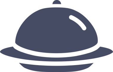 yiyecek ve içecek beyaz bckground üzerinde düz vektör simgesi