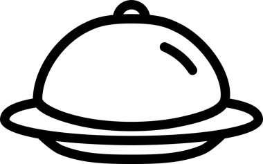 yiyecek ve içecek beyaz bckground üzerinde düz vektör simgesi