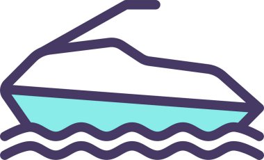 kayak vektörü illüstrasyon simgesi 