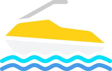 kayak vektörü illüstrasyon simgesi 