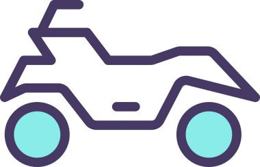 dağ bisikleti web simgesi basit illüstrasyon