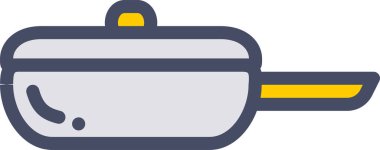 Mutfak. Web simgesi basit illüstrasyon