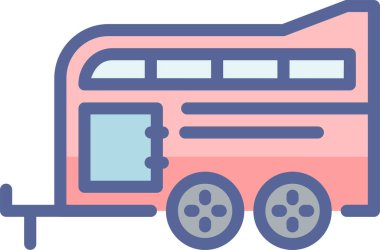 tren. Web simgesi basit illüstrasyon