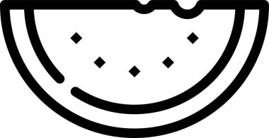 Karpuz simgesi, vektör çizimi 