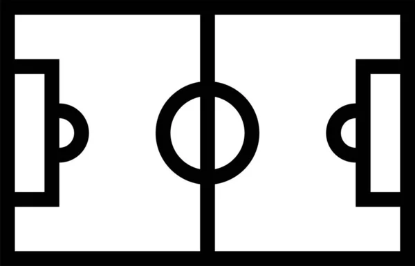 Піктограма Футбольного Поля Векторні Ілюстрації — стоковий вектор