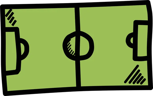 Ícone Campo Futebol Ilustração Vetorial — Vetor de Stock