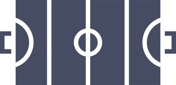 Icône Web Terrain Hockey Illustration Vectorielle — Image vectorielle