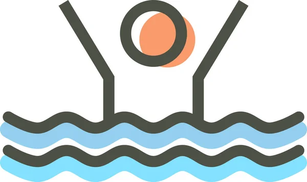 Icono Piscina Ilustración Vectorial — Vector de stock