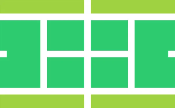 Jeu Tennis Icône Web Illustration Vectorielle Simple — Image vectorielle