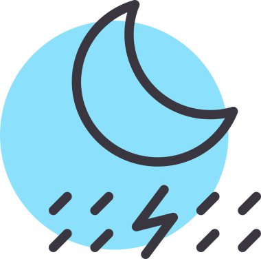 Ay. Web simgesi basit illüstrasyon