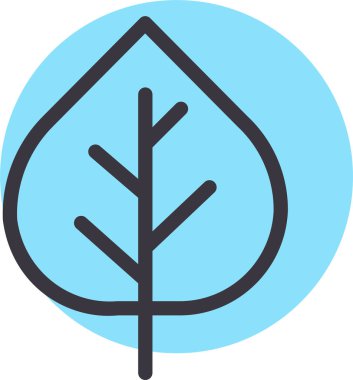 Ağaç. Web simgesi basit illüstrasyon