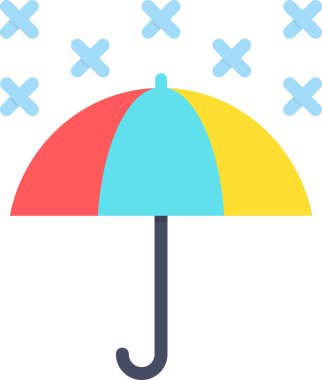 Şemsiye. Web simgesi basit tasarım