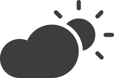 Hava bulutlu. Basit tasarım