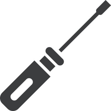 Tornavida. Web simgesi basit illüstrasyon