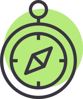 Pusula. Web simgesi basit tasarım 