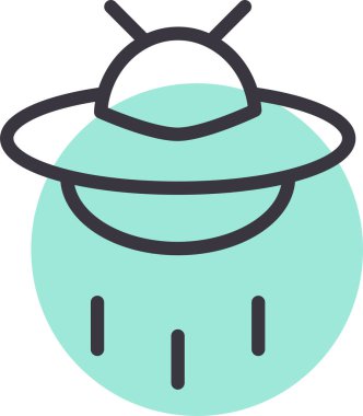 ufo. Web simgesi basit illüstrasyon
