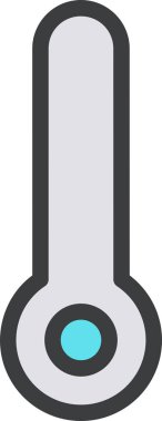 Termometre. Web simgesi basit tasarım
