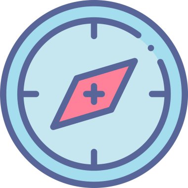 Pusula. Web simgesi basit tasarım 