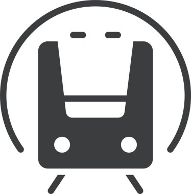 Tren istasyonu. Basit resimleme