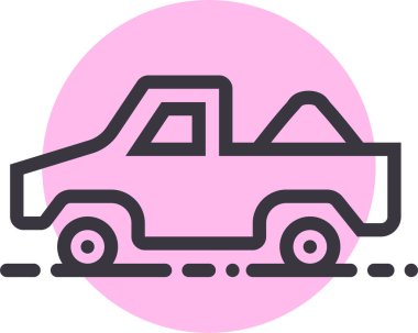 - Araba. Web simgesi basit illüstrasyon