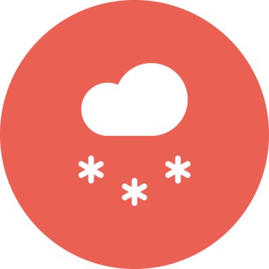 vektör kar tanesi simgesi illüstrasyonu