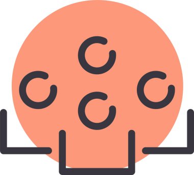 Çizgi film simgesinin vektör çizimi