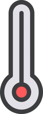 Termometre. Web simgesi basit tasarım