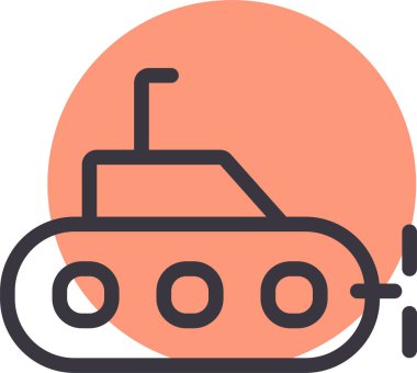 Denizaltı. Web simgesi basit illüstrasyon