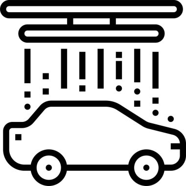 - Araba. Web simgesi basit illüstrasyon