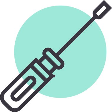 Tornavidanın vektör çizimi