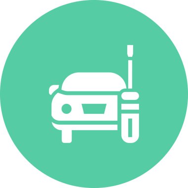 Araba tamir ikonu. Web için basit otomatik araç vektör simgeleri çizimi