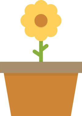 Çiçek. Web simgesi basit tasarım