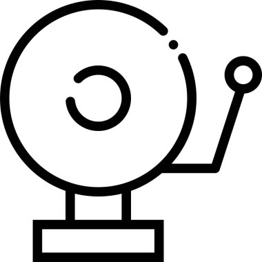 Alarm Ağı simgesi, basit vektör illüstrasyonu