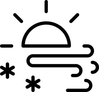 Hava durumu. Web simgesi basit illüstrasyon